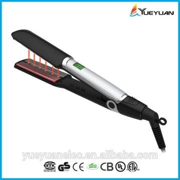 High quality top selling fashional ultrasonic hair iron inch hair straightener moveable plates ceramic hair straightener iron