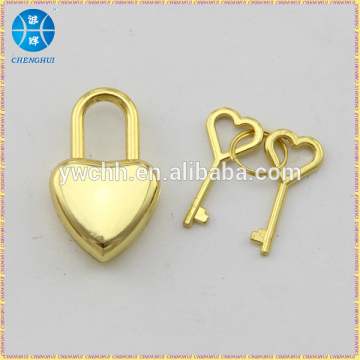 Heart shaped lock with key lover lock