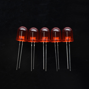 10mm Ultra-high Brightness Red LED Diffused 60 Degree