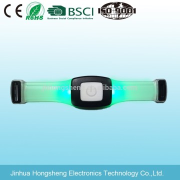 Outdoor sports RED or GREEN led light LED bracelet /armband