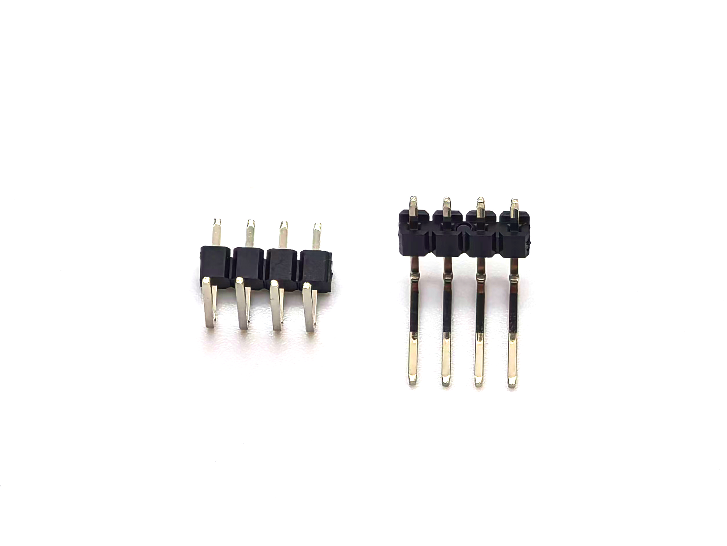 2.54mm Pitch Pin Header Connector Single Row Right Angle SQ0.64mm H2.5mm 1*4P 2.54mm Pitch Pin Header Connector Single Row Right Angle SQ0.64mm H2.5mm 1*4P