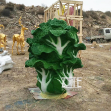 Garden large vegetable statue resin fiberglass chinese cabbage sculpture