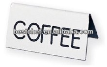 stainless steel Beverage table tents