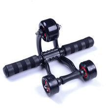 Workout Fitness Bodybuilding Training Gym Ab 3 Wheel Roller Exercise