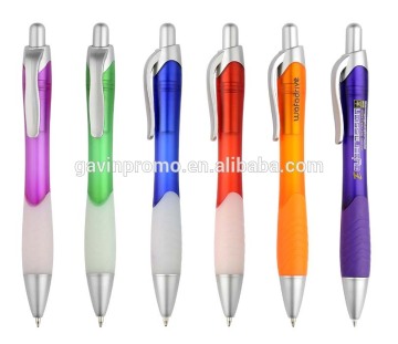Plastic ball pen with your company website and logo printing