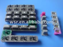 Remote control conductive silicone rubber keypad