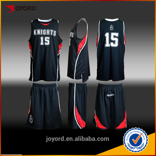 2016 100% Polyester quick dry latest new best design basketball jersey