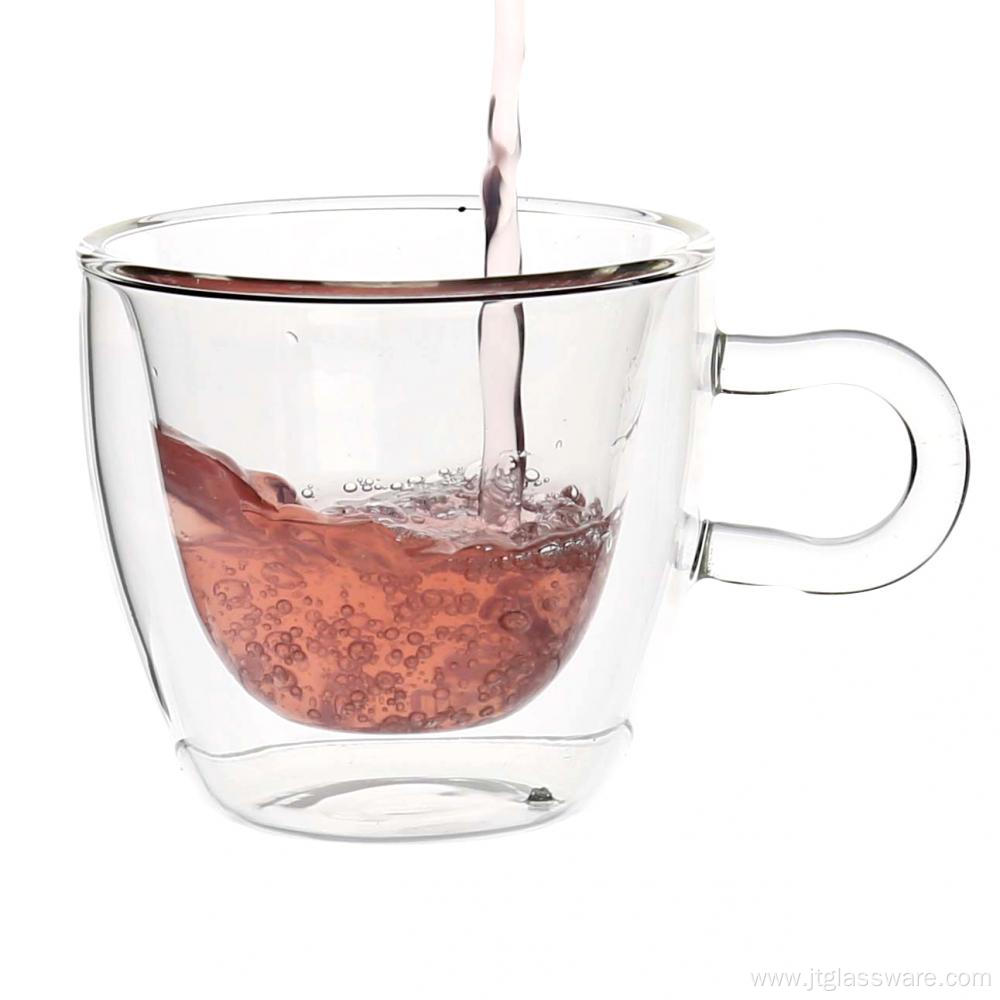 Hot Sale Handle Glass Coffee Mugs Iced Tea