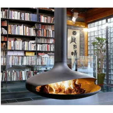 Cararra Marble Stone Fireplace Mental European Suspended Bioethanol Fireplace for Living Room