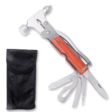 High-Quality Multi-Functional Nail Drawer Claw Hammer and Multitool with Wood Handle