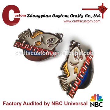 Custom Fish Shape Lapel Pin