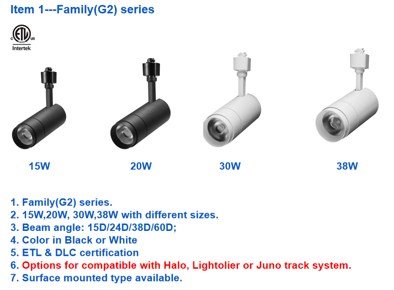 Aluminum 30w Magnetic Led Track Light Office Bright 30w Aluminum Led Track Light Dimmable ETL LED Tracklight