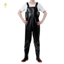 Waterproof PVC Breathable Chest Waders with Boots for Men