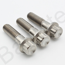 BRT China Quality M8x35 Gr5 Titanium Flanged 12 Point Bolts