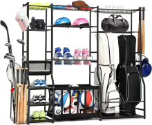 High-end Custom Golf Bag Storage Garage Organizer Rack