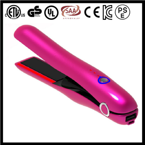 Mini battery hair straightener cordless