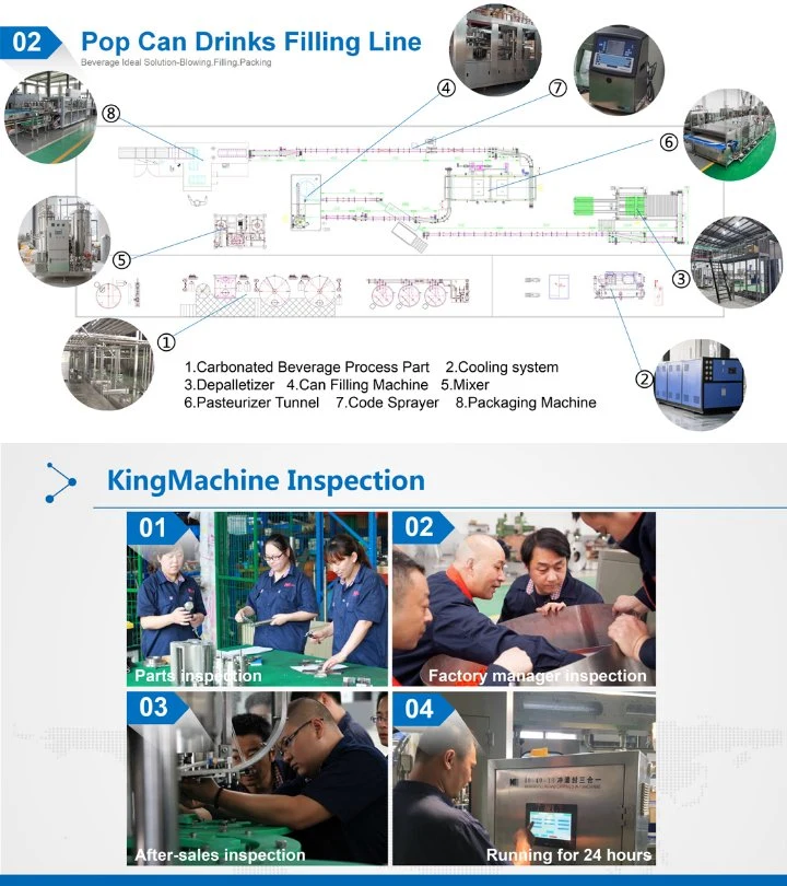 Straight Line Aluminum Can Production Line with Speed of 1000-2000 Bph