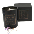 Premium glanzend zwart glas Natural Soy Wax Candles