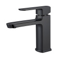 5 stars Hotel standard black brass luxury matt modern bathroom sink deck mount under wash basin faucet