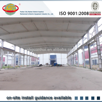 long span light prefab steel structure workshop buildings with drawing