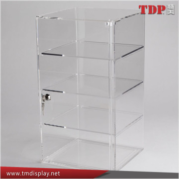 countertop lockable acrylic jewelry display showcase