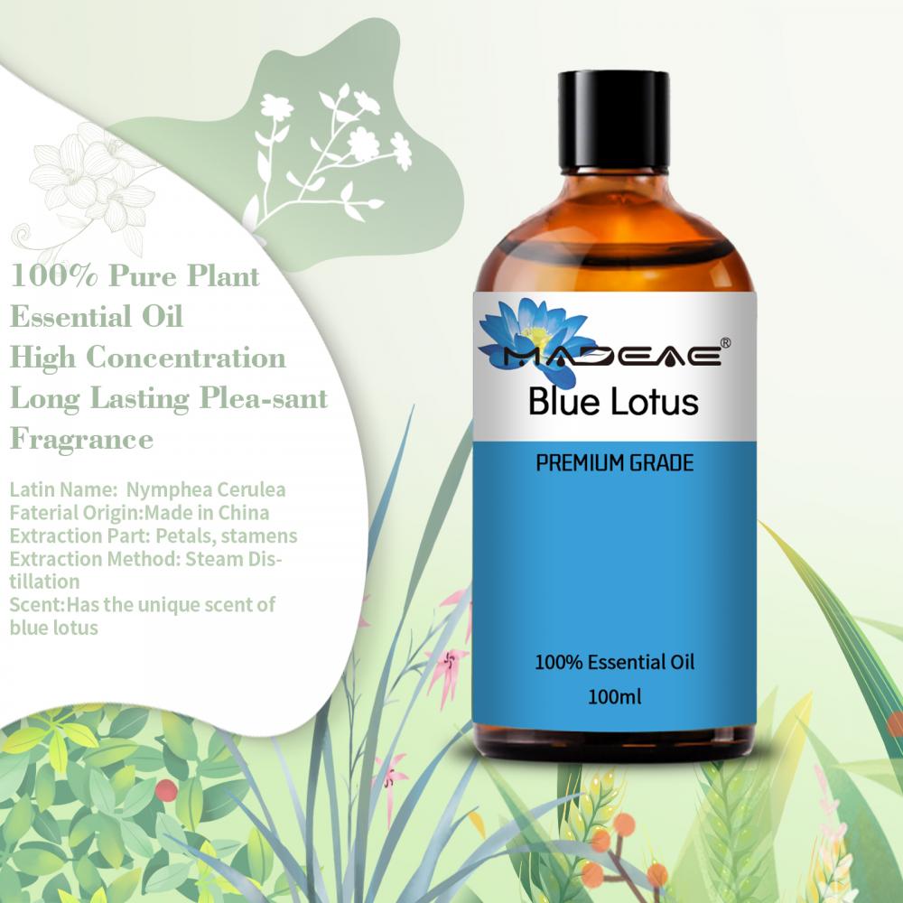 Huile de lotus bleu de haute qualité 100% pure pour le blanchiment