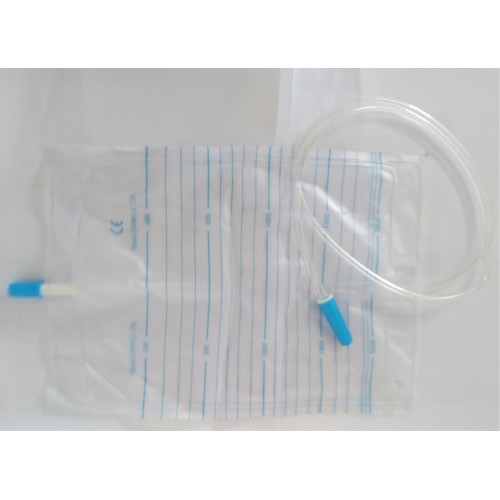 Sac d&#39;urine jetable en plastique à usage médical hospitalier