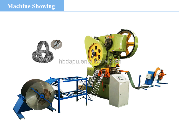 Galvanized razor barbed wire making machine factory price