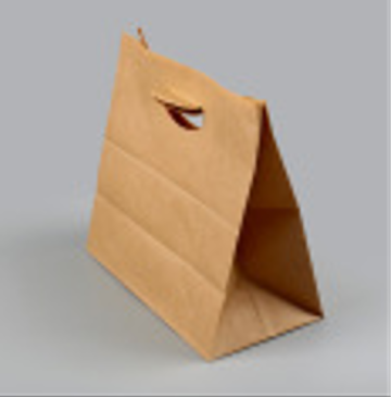 Customized printing die-cut handle kraft paper bag