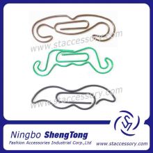 Fancy Colorful Cartoon Mustaches Paperclips Shaped Paperclips