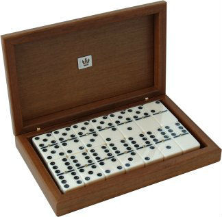 Gloss Finish Wood Box Domino Set domino game set