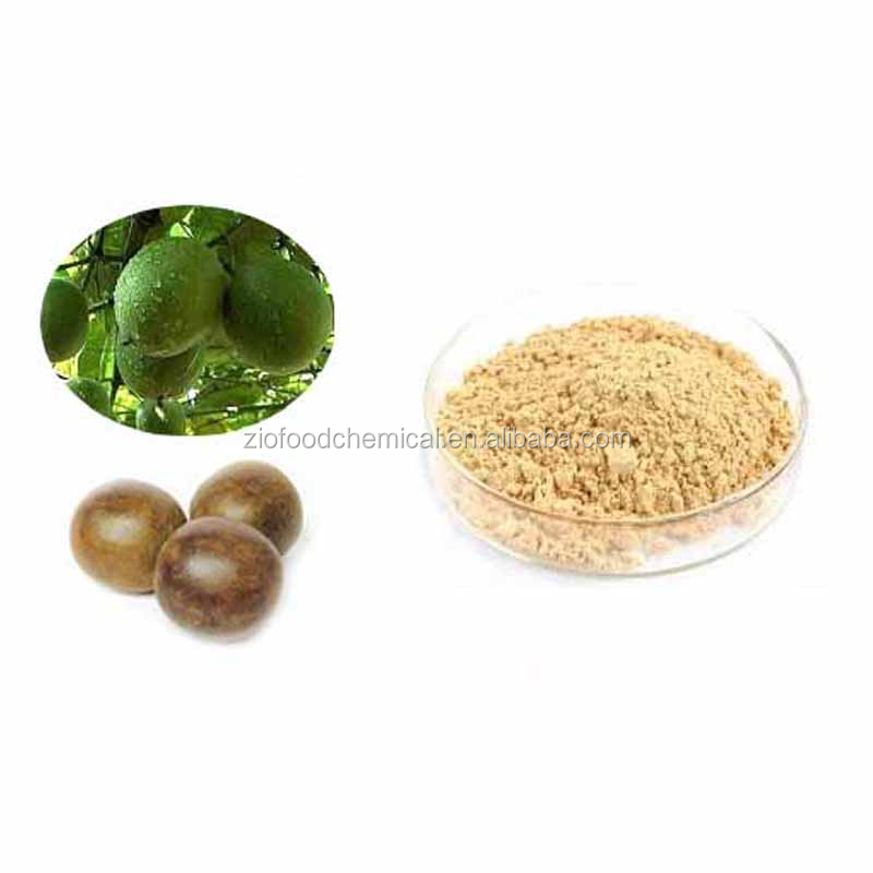 Factory supply high quality Natural Luo han guo extract / Monk fruit extract powder with Mogrosides 30%