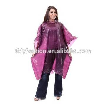 Disposable Waterproof Rain Poncho With Sleeves