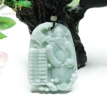 Wholesale Myanmar Jade Pendants: Precious Stones, Gemstones, and God of Wealth Green Jade Pendants