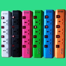 2/4 usb socket with 4 outlet /usb plug socket with universal extension socket