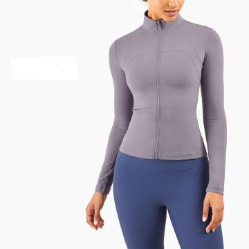 Jaket yoga lengan panjang untuk wanita