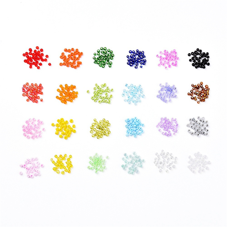 Spacer DIY Glass Transparent Seed Beads Clay Kit Fashion Waist Necklace Beads Set For Jewelry Making Kit