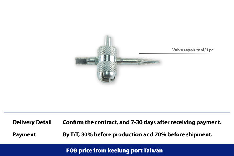 Alat Injap Tubeless dengan bercakap sepana empat saiz