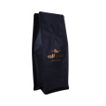 Модни ламинирани черни рециклируеми кафе чанти на едро