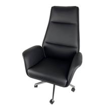 Modern Genuine Leather Executive Office Chairs: Comfortable High Back Leisure Chairs for Your Workspace