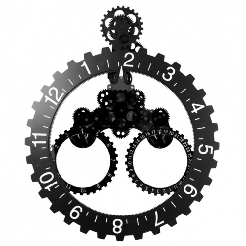 Gear Wall Clock With Calendar