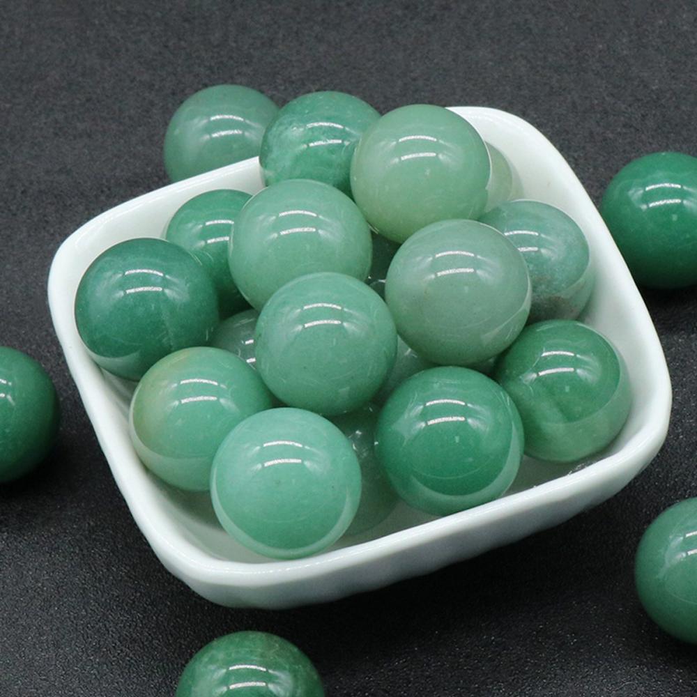 Bolas y esferas de chakra de aventurina verde de 12 mm para el equilibrio de meditación