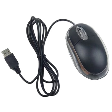 Wholesale Low Price Computer Mouse: Transparent Mini Photoelectric USB Wired Mouse