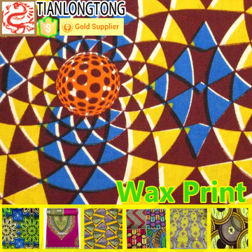 African Textiles Imitation Wax Print African Batik Fabric