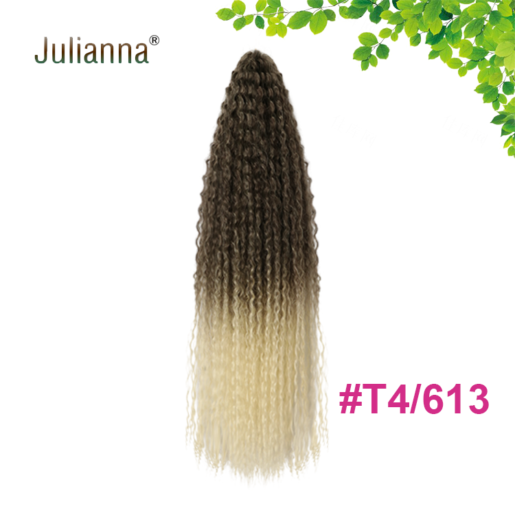 Julianna Free Sample 20Inch Brazilian Curly Crochet Twist Bulk Brazilian Braiding Hair Synthetic Attachment For Black Women