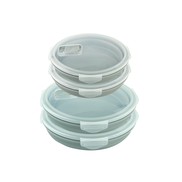 round shape silicone lunch box (41)