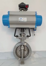 Pneumatic butterfly valve - eccentric