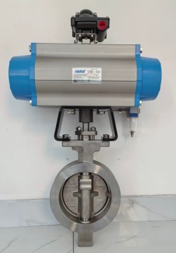 Pneumatic butterfly valve - eccentric