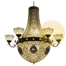 cheap chandelier tiffany light for festival ,tiffany chandelier lamp,high quality chandelier tiffany light for hotel