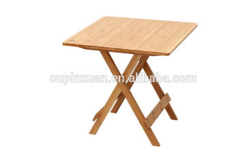 Square bamboo folding dinning table